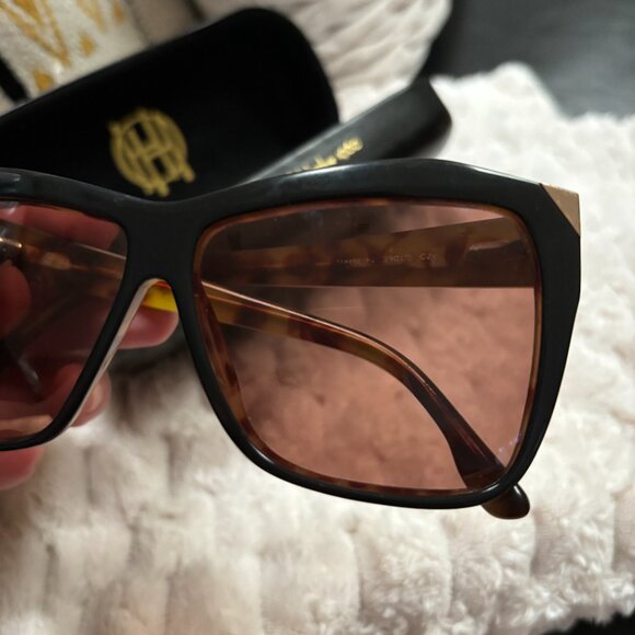 Authentic House of Harlow 1960 Women\'s Sunglasses Tortoise w Gold Trim main image 7